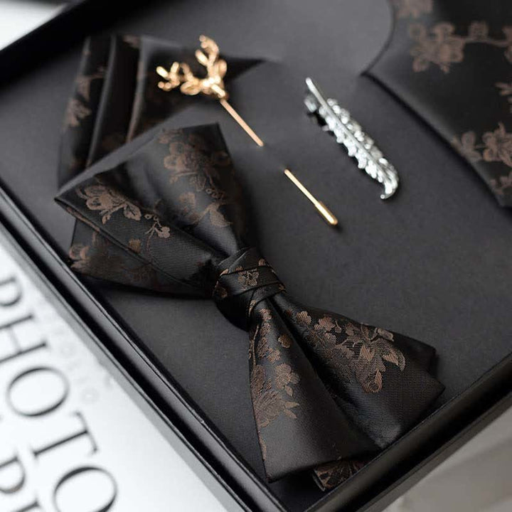 5Pcs Men's Iris Pttern Fashion Wedding Bow Ties Gift Box - image 7