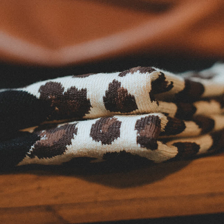 Men's Leopard Animal Print Crew Socks - image 4