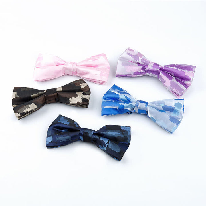 Men's Holiday Decor Graffiti Jacquard Bow Tie - image 1