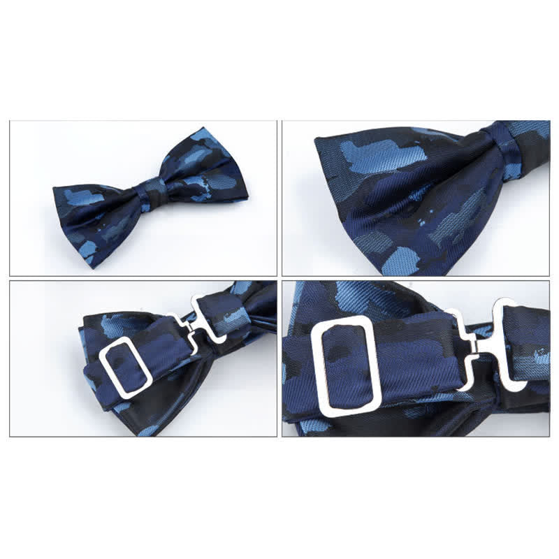 Men's Holiday Decor Graffiti Jacquard Bow Tie - image 3