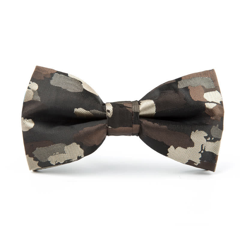 Men's Holiday Decor Graffiti Jacquard Bow Tie - Army Green - image 4