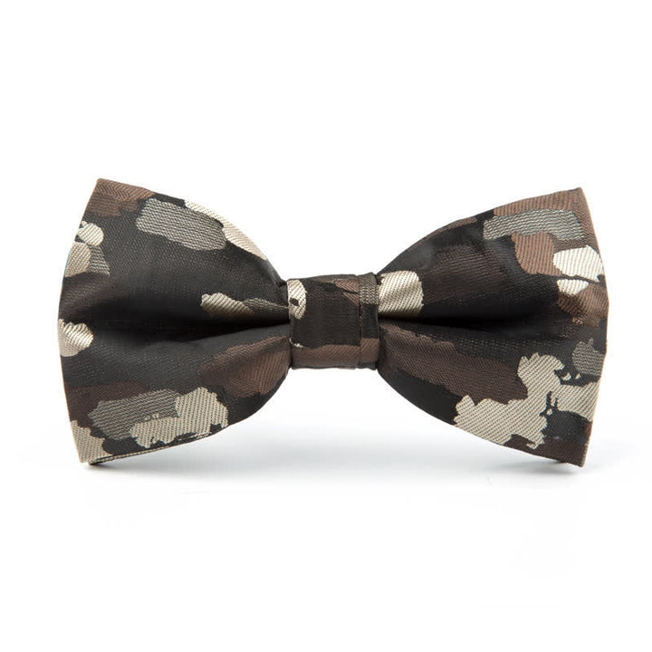 Men's Holiday Decor Graffiti Jacquard Bow Tie - Army Green - image 4