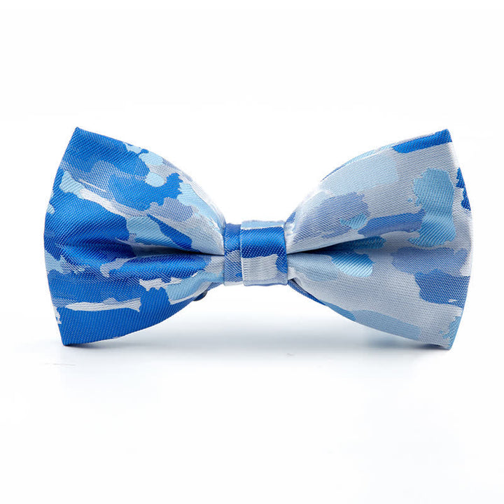 Men's Holiday Decor Graffiti Jacquard Bow Tie - Sky Blue - image 5