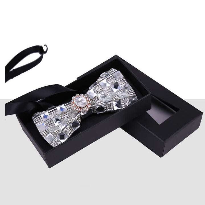 Men's Bright Beads Stone Rhinestone Bow Tie - Style #6 - image 8