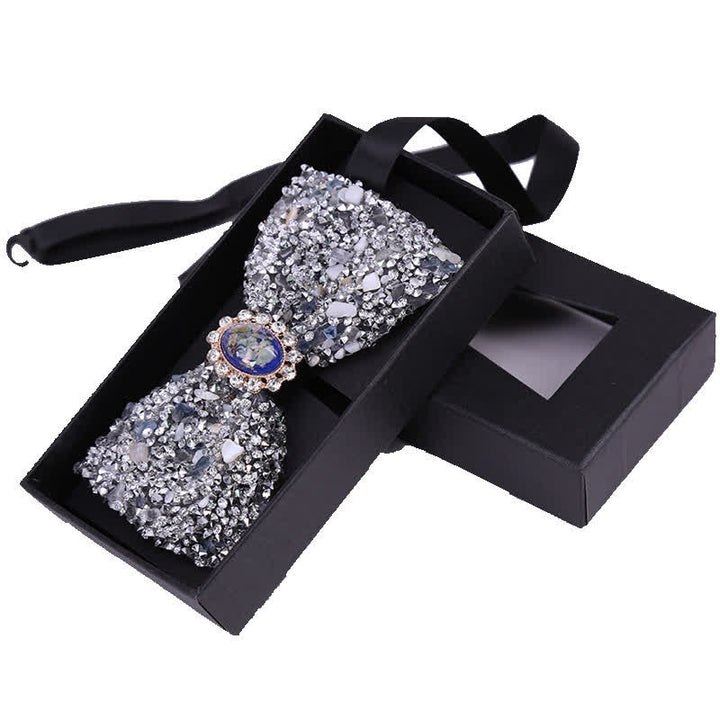 Men's Bright Beads Stone Rhinestone Bow Tie - Style #13 - image 15