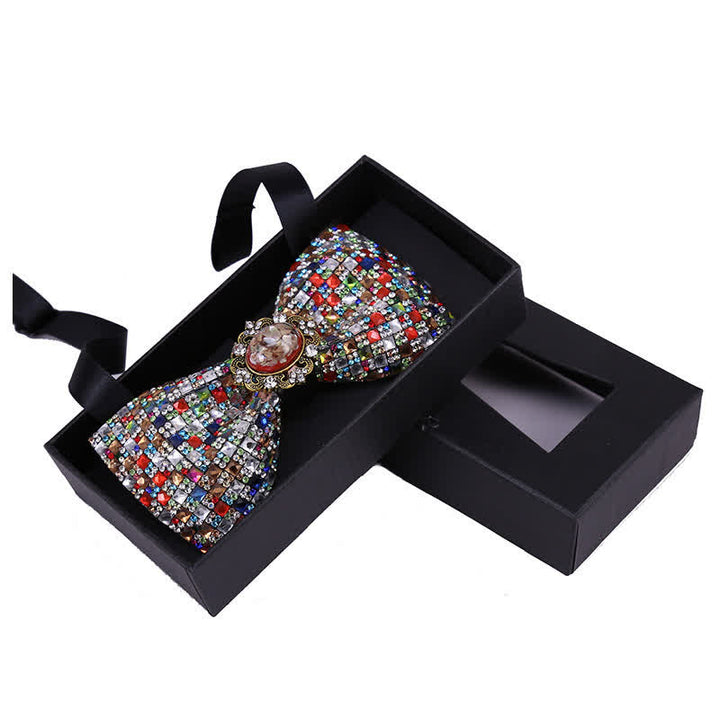 Men's Bright Beads Stone Rhinestone Bow Tie - Style #14 - image 16