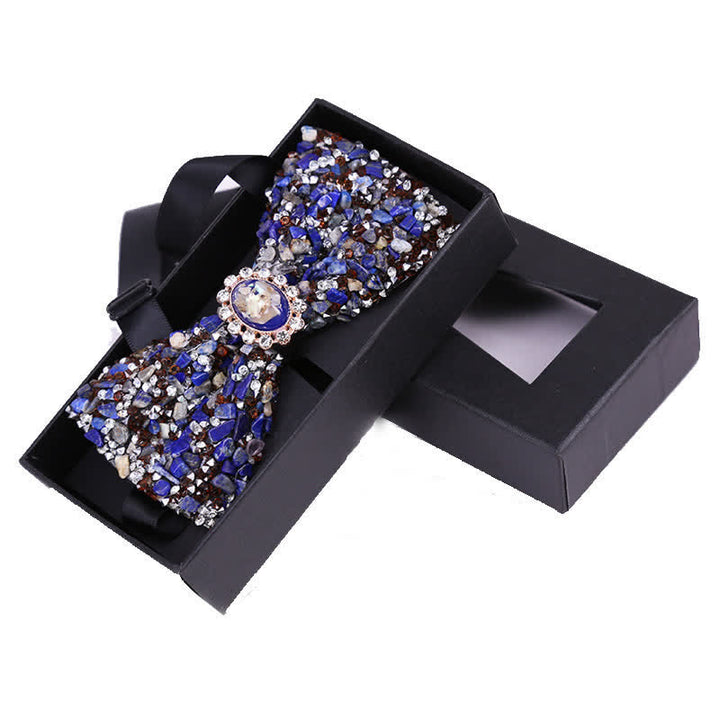 Men's Bright Beads Stone Rhinestone Bow Tie - Style #9 - image 11