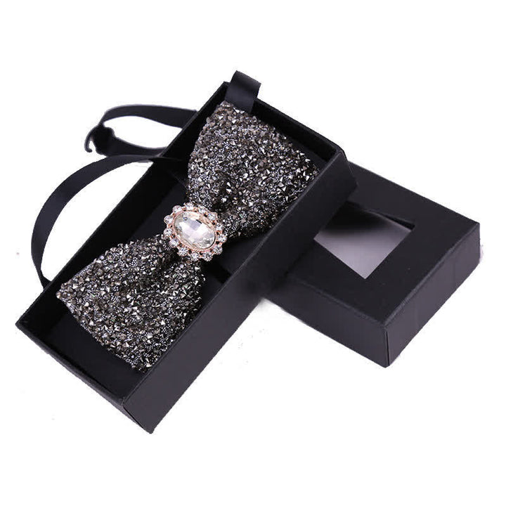 Men's Bright Beads Stone Rhinestone Bow Tie - Style #11 - image 13