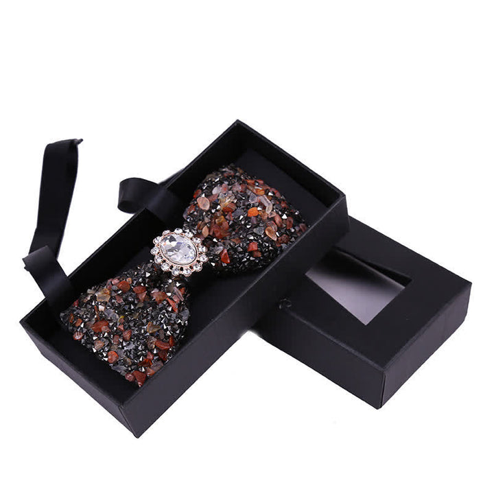 Men's Bright Beads Stone Rhinestone Bow Tie - Style #4 - image 6