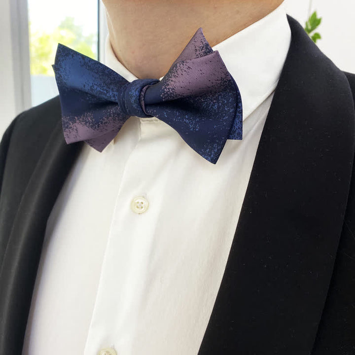 Men's Dreamy Blue & Purple Wedding Bow Tie - Blue & Purple - image 0