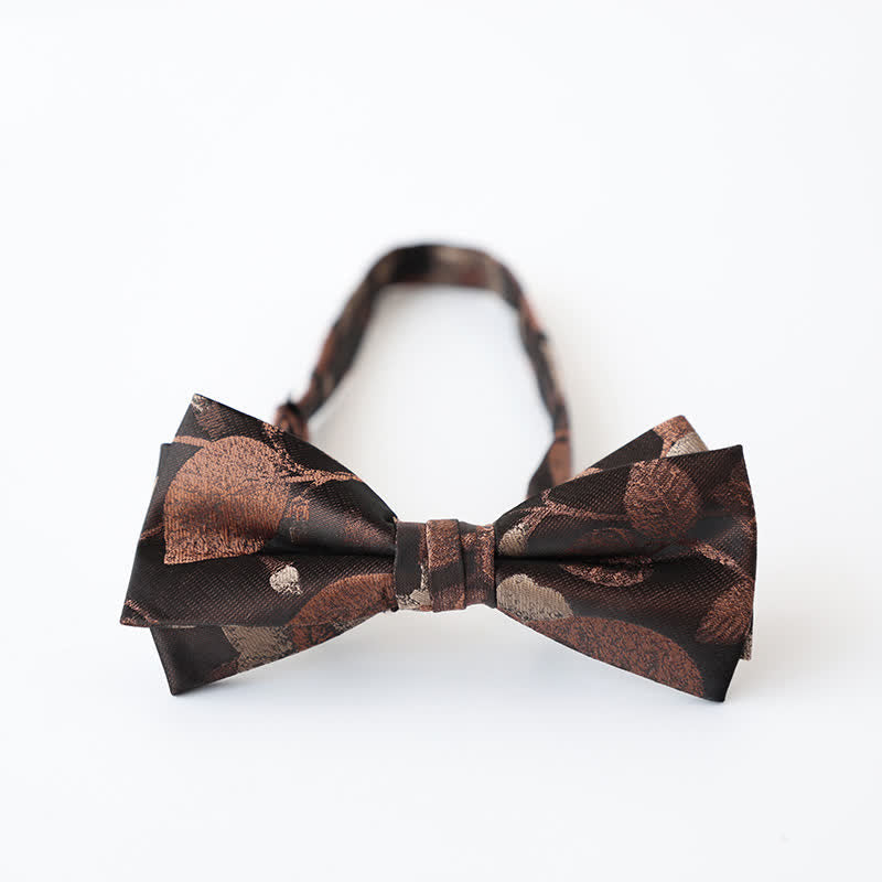 Men's Retro Floral Double Layers Bow Tie - Style #1 - image 2