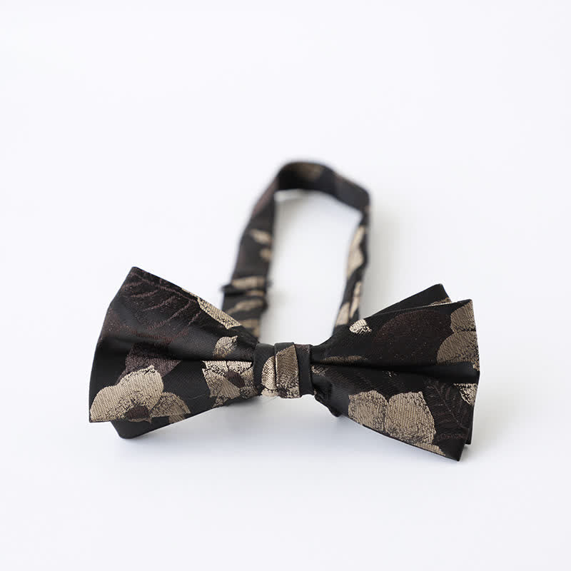Men's Retro Floral Double Layers Bow Tie - Style #3 - image 7
