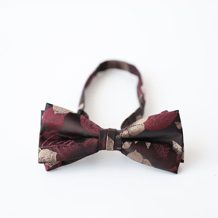 Men's Retro Floral Double Layers Bow Tie - Style #2 - image 6
