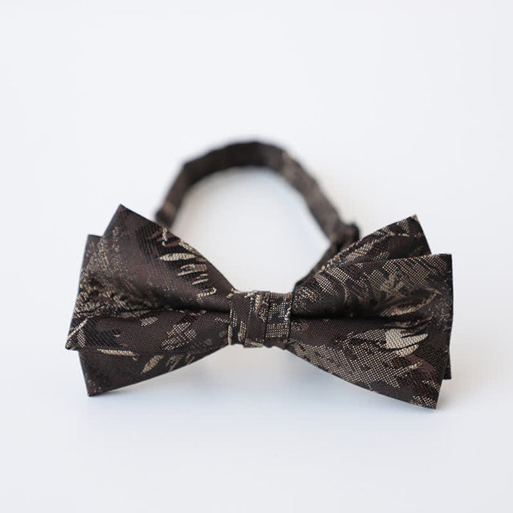 Men's Retro Floral Double Layers Bow Tie - Style #14 - image 18