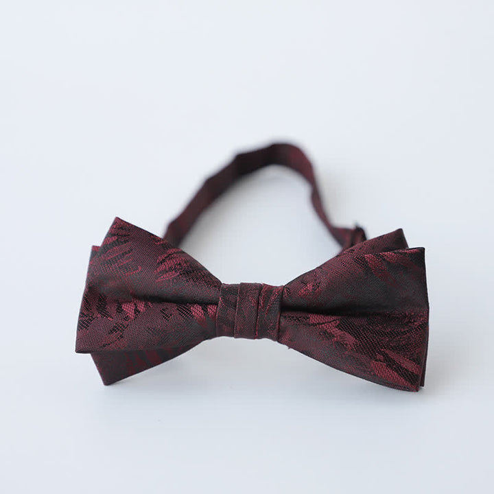 Men's Retro Floral Double Layers Bow Tie - Style #15 - image 19