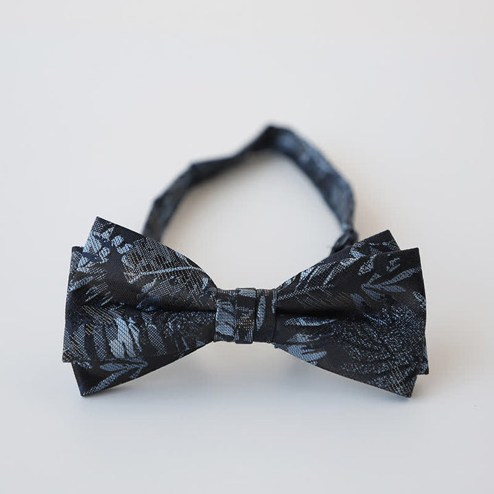 Men's Retro Floral Double Layers Bow Tie - Style #12 - image 16