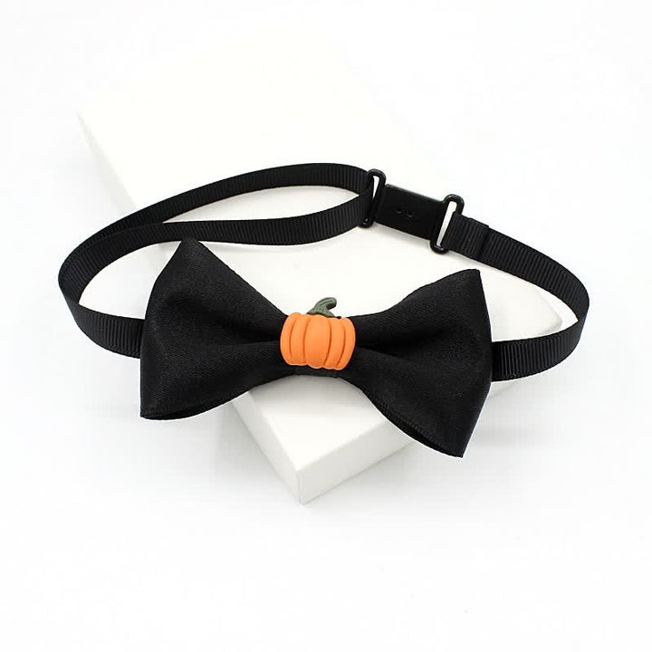 Kid's Cute Fruit Ornament Solid Color Bow Tie - Black - image 10