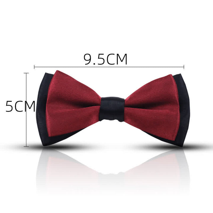 Kid's Classical Two Tone Double Layers Bow Tie - image 3