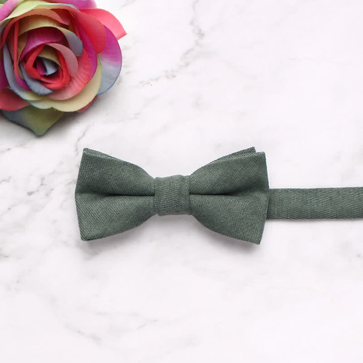 Kid's Simple Gentle Style Solid Color Bow Tie - DarkCyan - image 15