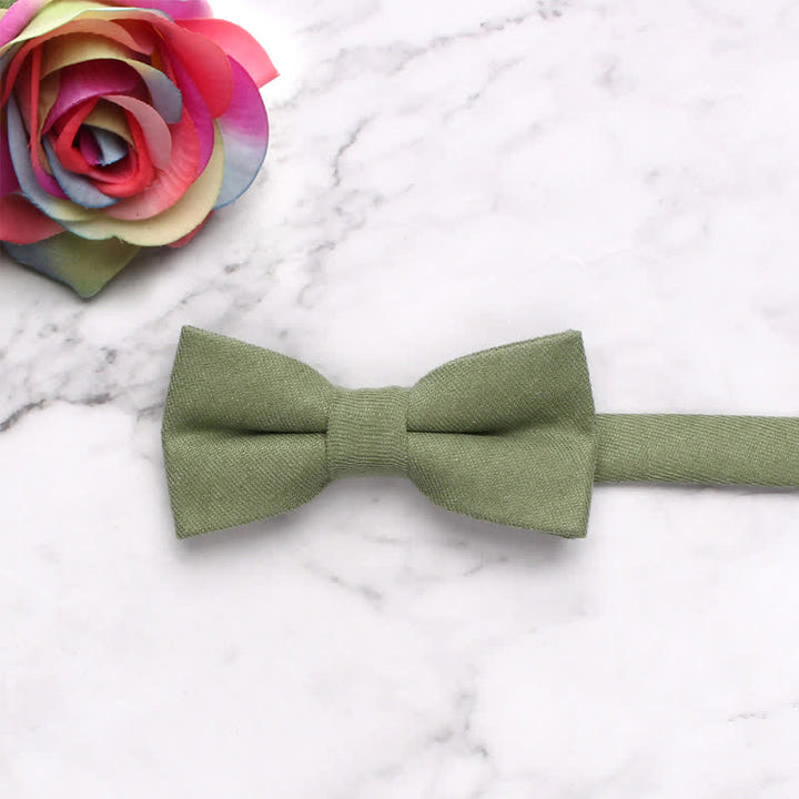 Kid's Simple Gentle Style Solid Color Bow Tie - DarkSeaGreen - image 12