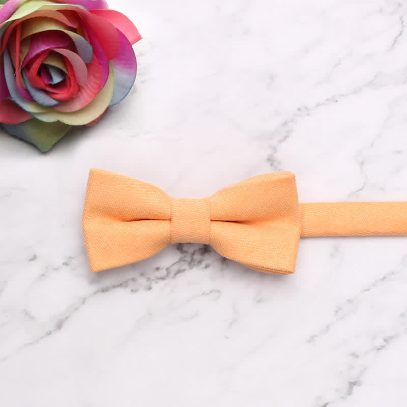 Kid's Simple Gentle Style Solid Color Bow Tie - SandyBrown - image 8