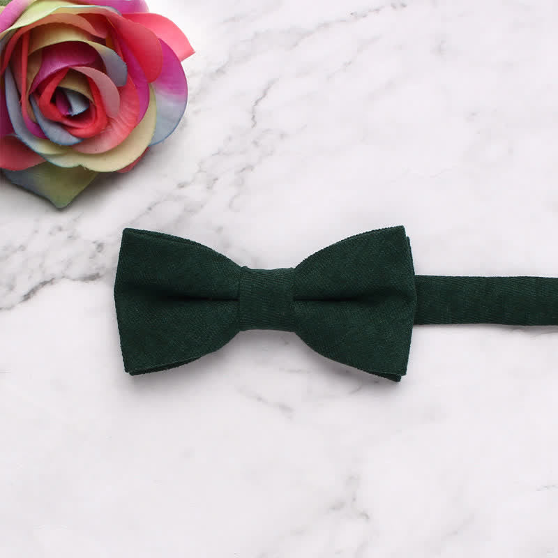 Kid's Simple Gentle Style Solid Color Bow Tie - DarkGreen - image 22