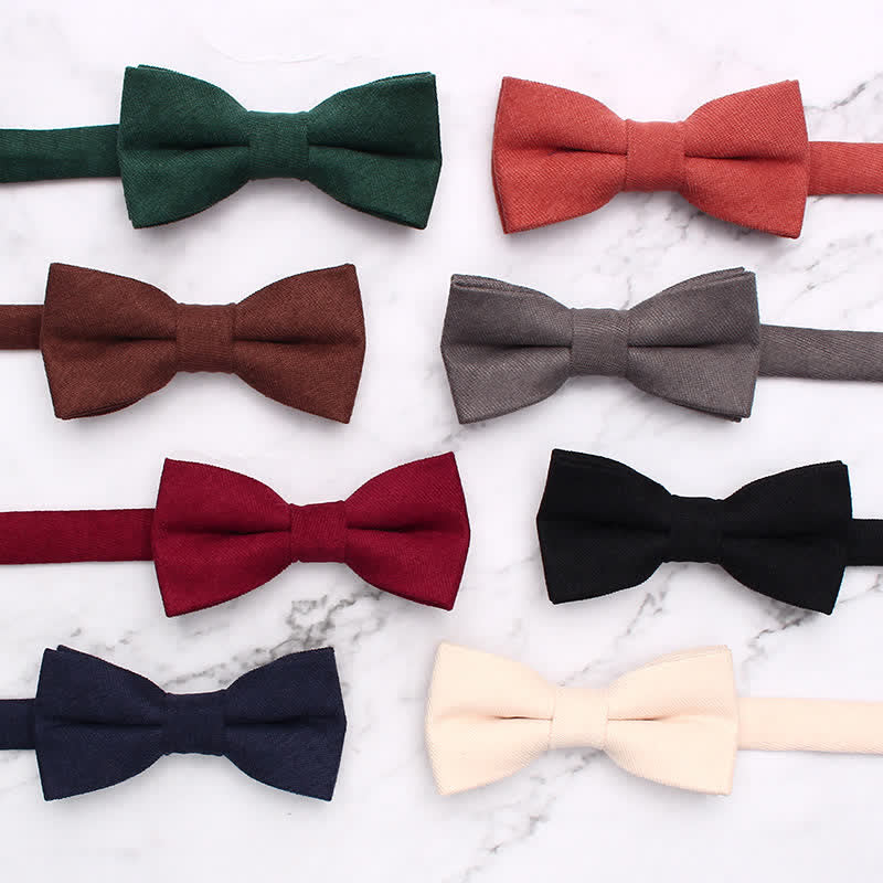 Kid's Simple Gentle Style Solid Color Bow Tie - image 5