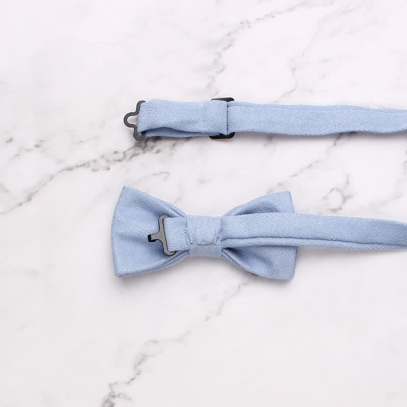 Kid's Simple Gentle Style Solid Color Bow Tie - image 3