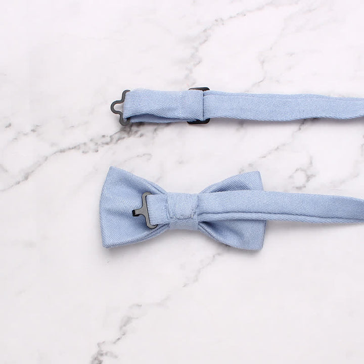 Kid's Simple Gentle Style Solid Color Bow Tie - image 3