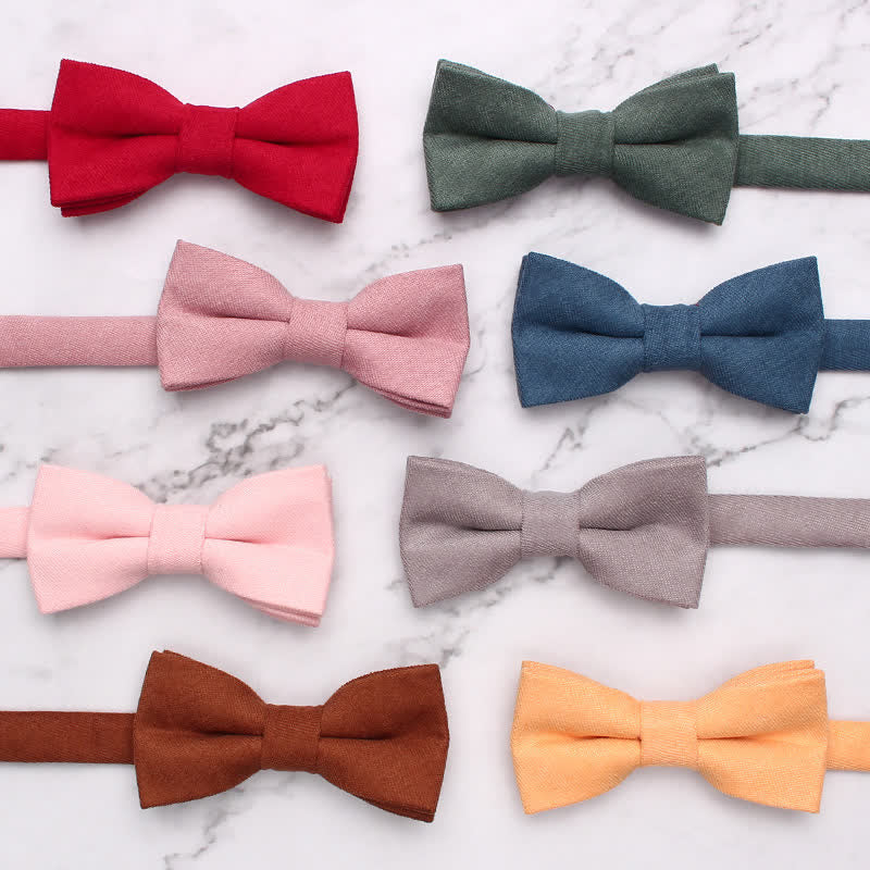 Kid's Simple Gentle Style Solid Color Bow Tie - image 4