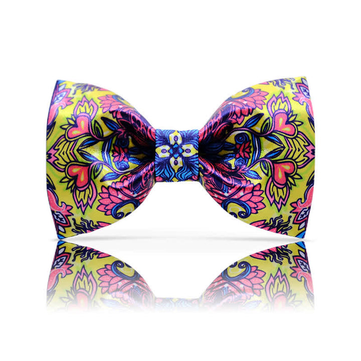 Men's Baroco Style Complex Totem Pattern Bow Tie - image 3