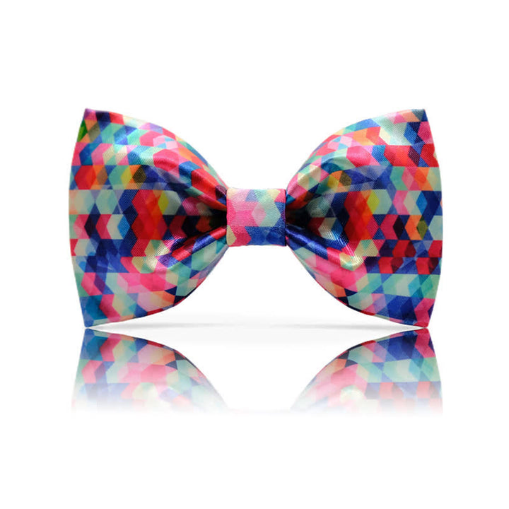 Men's Kaleidoscope Dazzle Colorful Printing Bow Tie - image 3