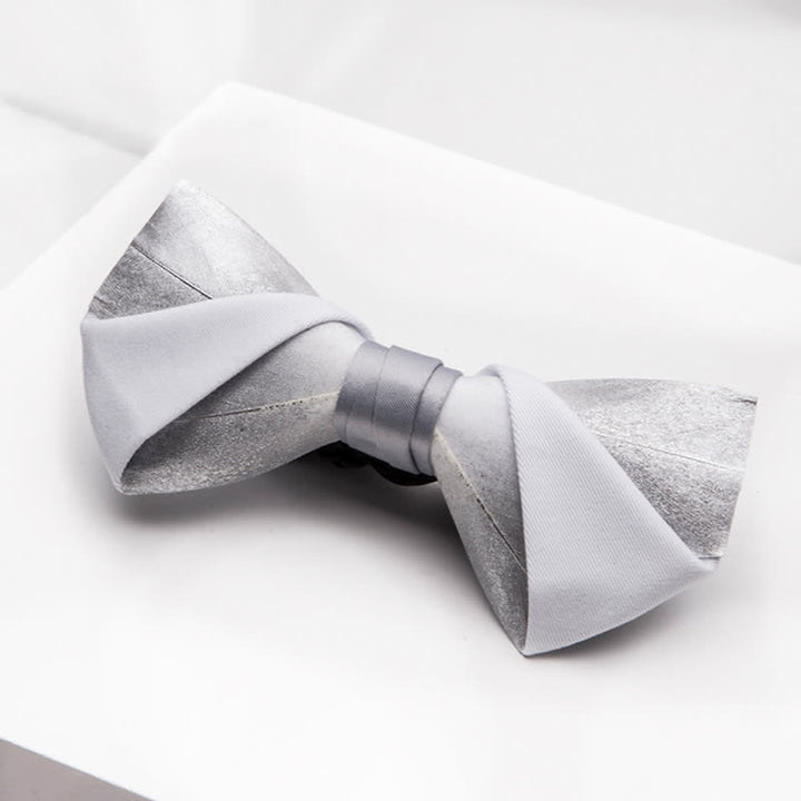 Men's Gradient Starry Galaxy Feather Bow Tie - image 4