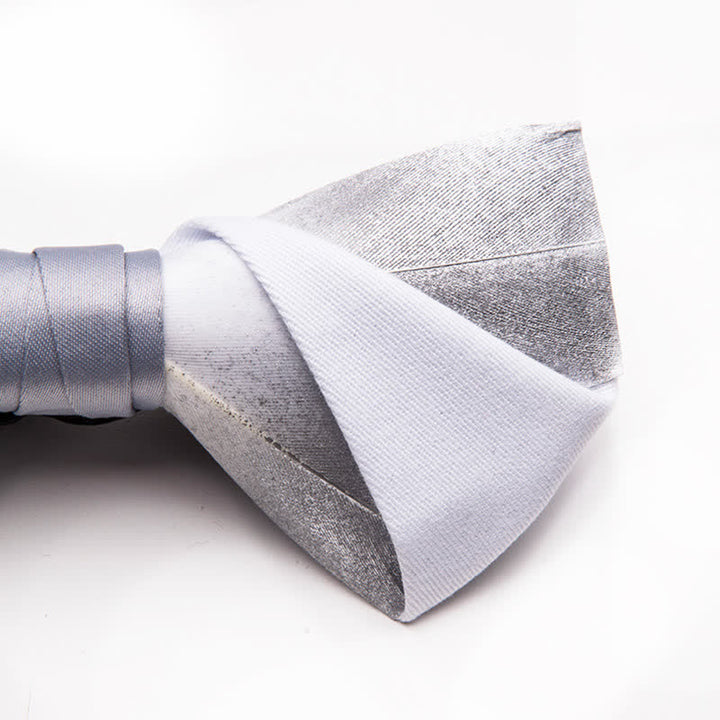 Men's Gradient Starry Galaxy Feather Bow Tie - image 3