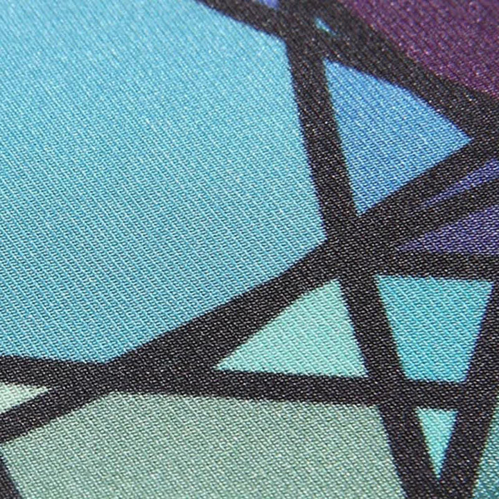Men's Abstract Colorful Mosaic Print Necktie - image 6