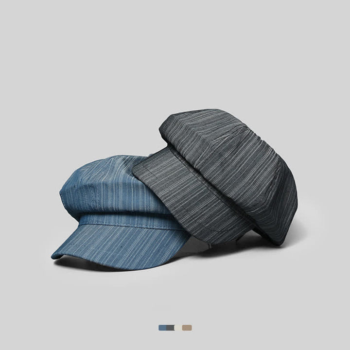 Artist Painter Vertical Stripes Beret Hat - image 1