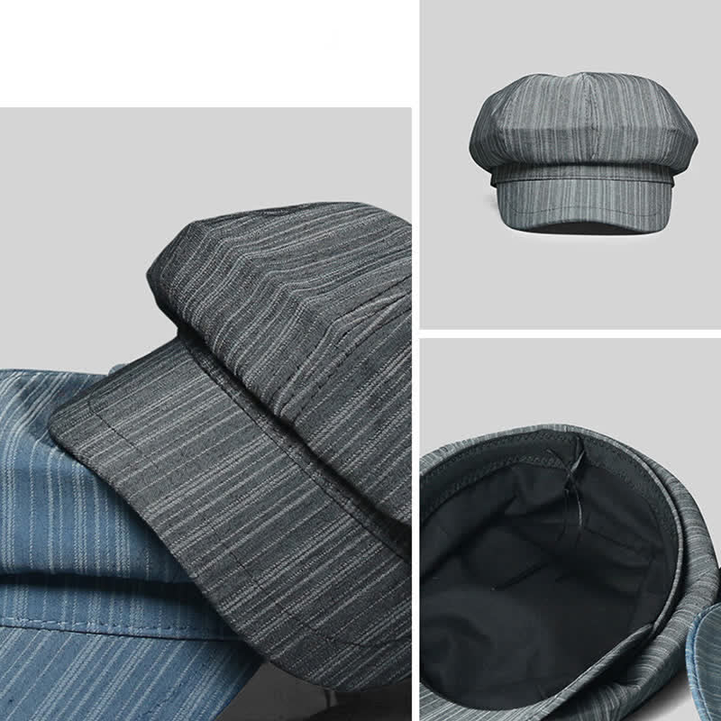 Artist Painter Vertical Stripes Beret Hat - image 3