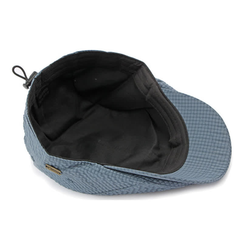 Retro Charm Cool Plaid Summer Newsboy Beret Hat - image 6