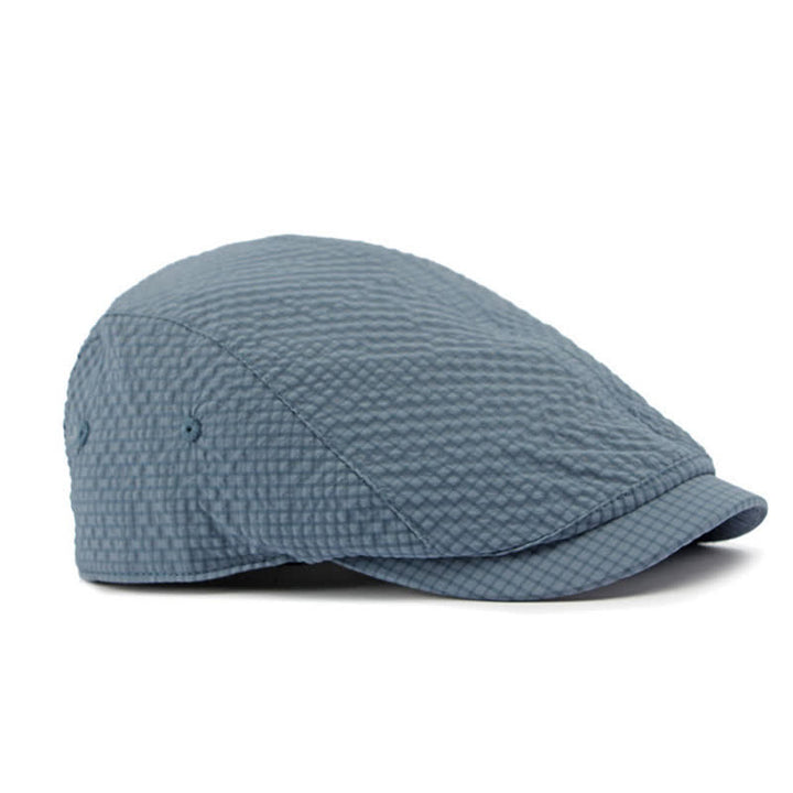 Retro Charm Cool Plaid Summer Newsboy Beret Hat - image 4