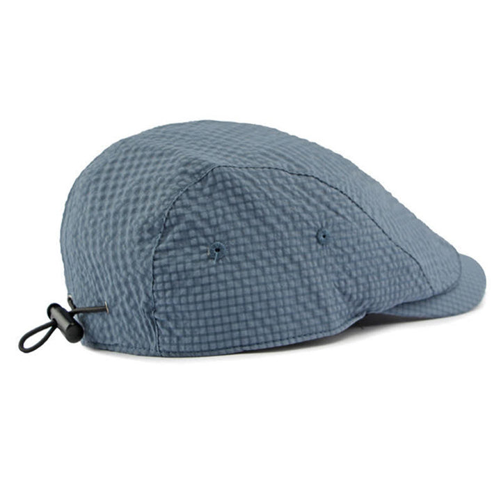 Retro Charm Cool Plaid Summer Newsboy Beret Hat - image 5