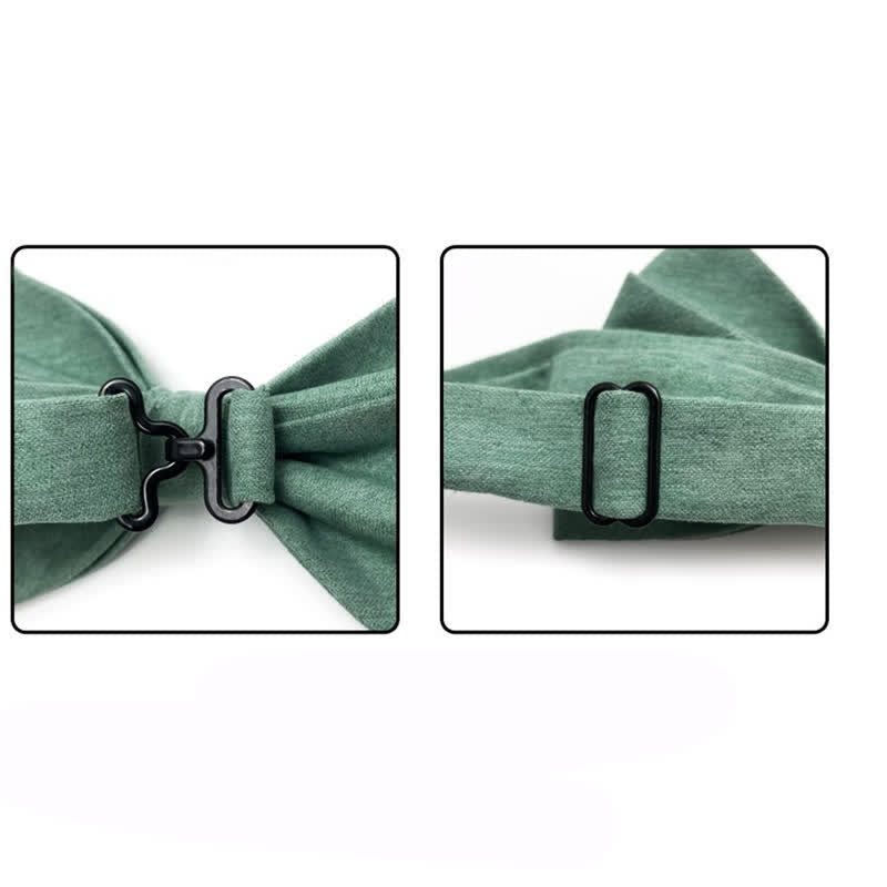 Men's Two Tone Double-Deck Wedding Business Bow Tie - image 5