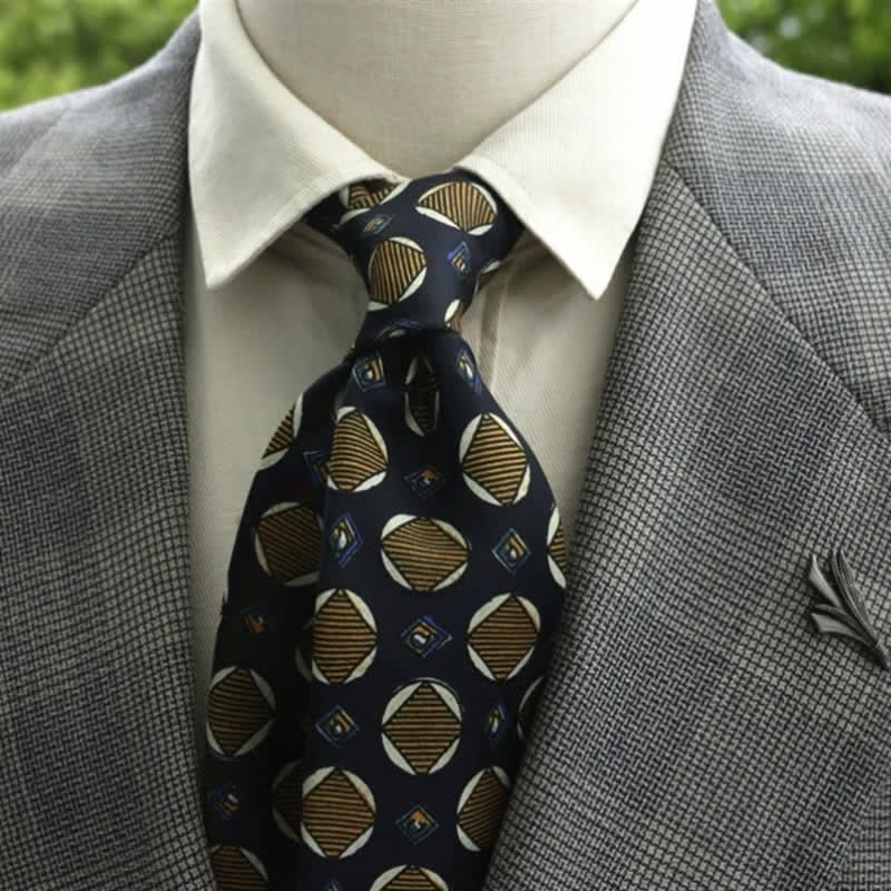 Men's Fantastic Flower Pattern Boho Necktie - Style #10 - image 11
