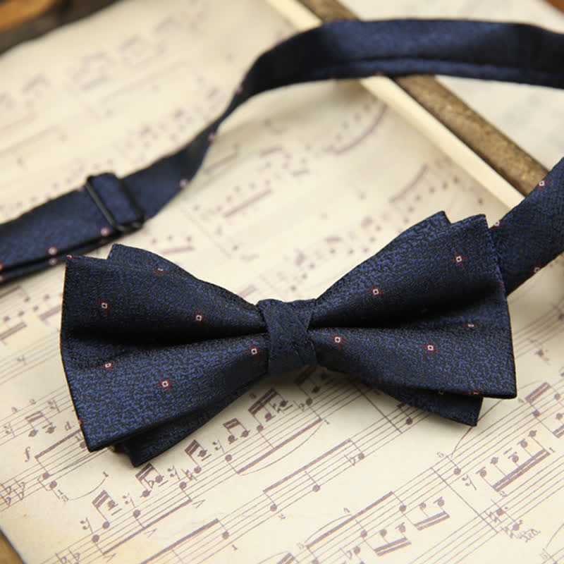 Men's Classy Double-Layered Wedding Business Bow Tie - Style #3 - image 4