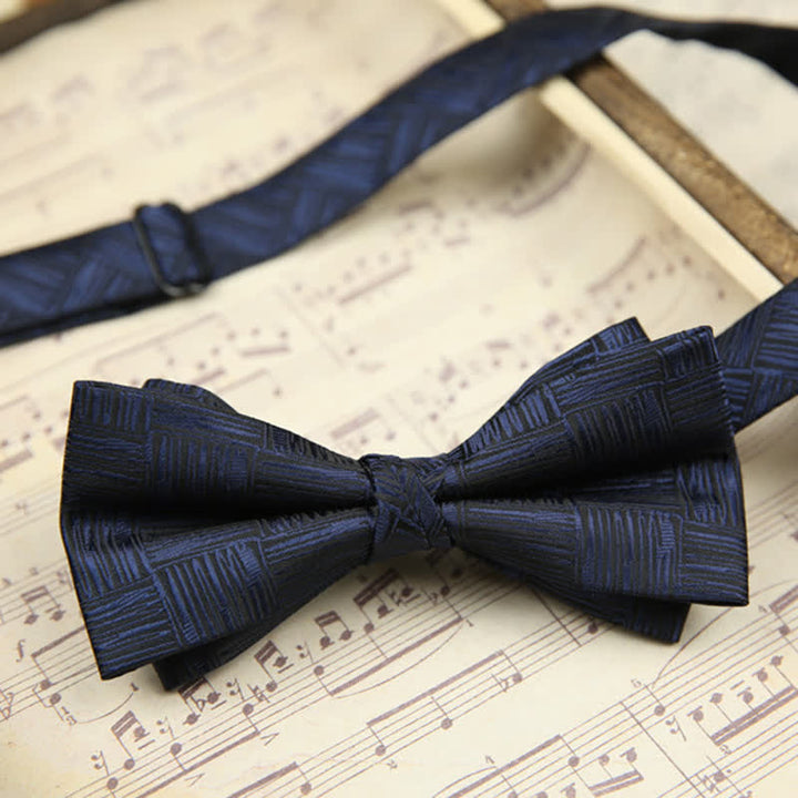 Men's Classy Double-Layered Wedding Business Bow Tie - Style #2 - image 3
