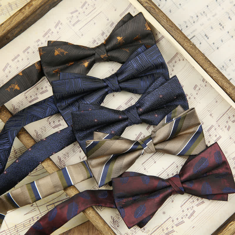Men's Classy Double-Layered Wedding Business Bow Tie - image 0