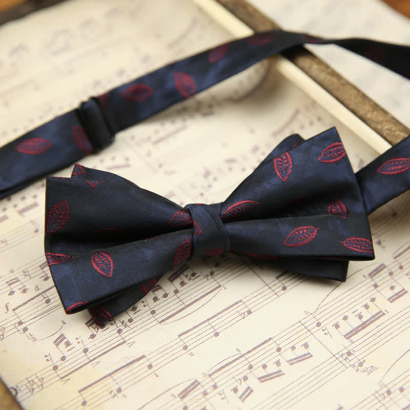 Men's Elegant Wheat Pattern Double Layers Bow Tie - Style #1 - image 1