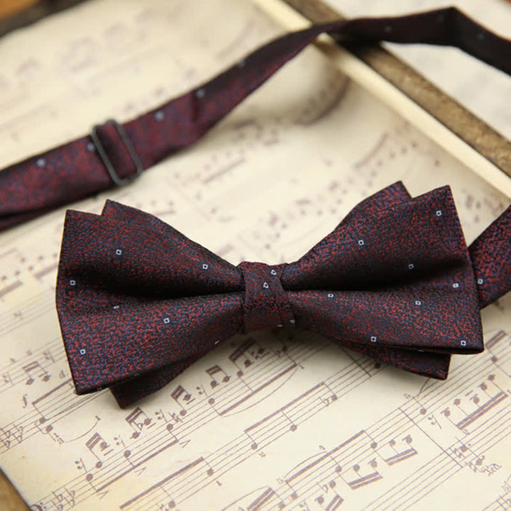 Men's Retro Double Layers Casual Party Decor Bow Tie - Style #7 - image 8