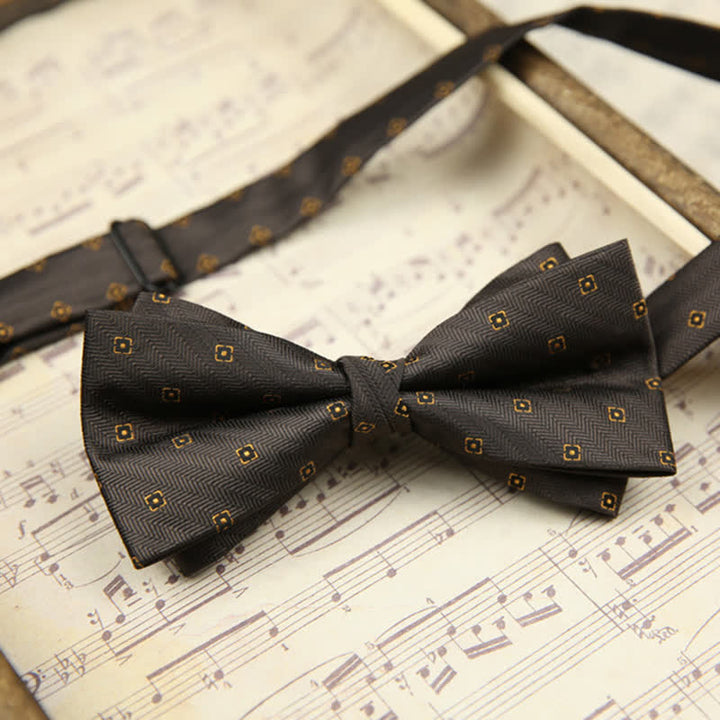 Men's Retro Double Layers Casual Party Decor Bow Tie - Style #2 - image 3