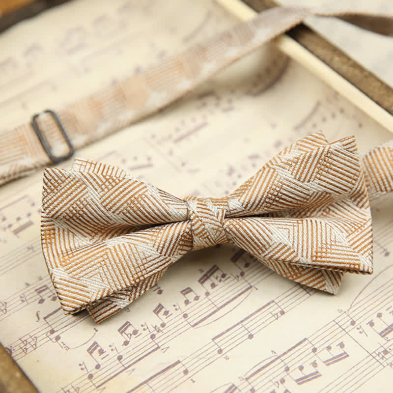 Men's Retro Double Layers Casual Party Decor Bow Tie - Style #10 - image 11