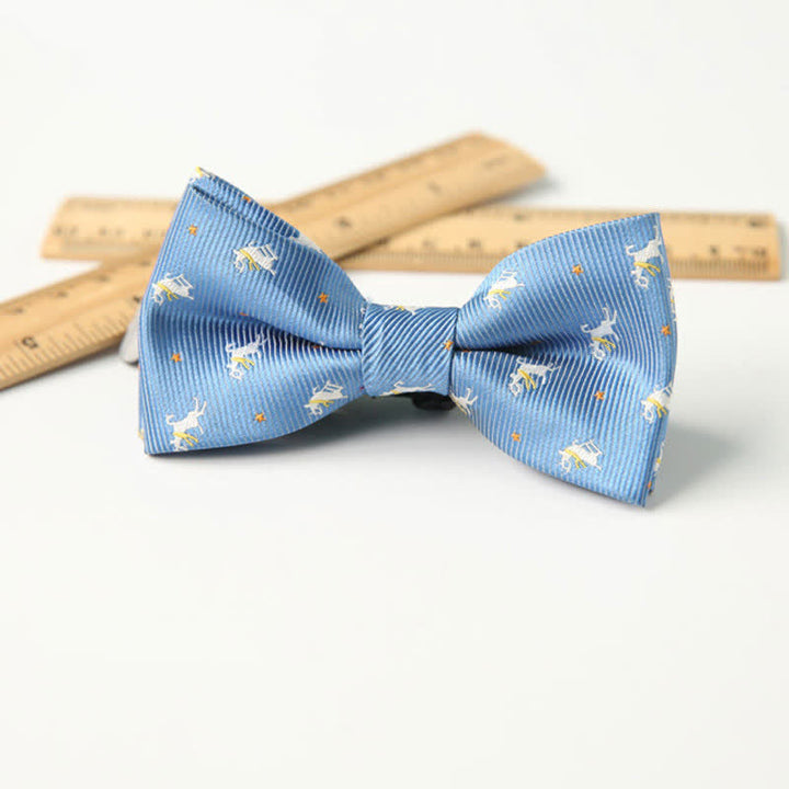 Kid's Cute Printed Double-Layered Stylish Fun Bow Tie - Style #17 - image 19